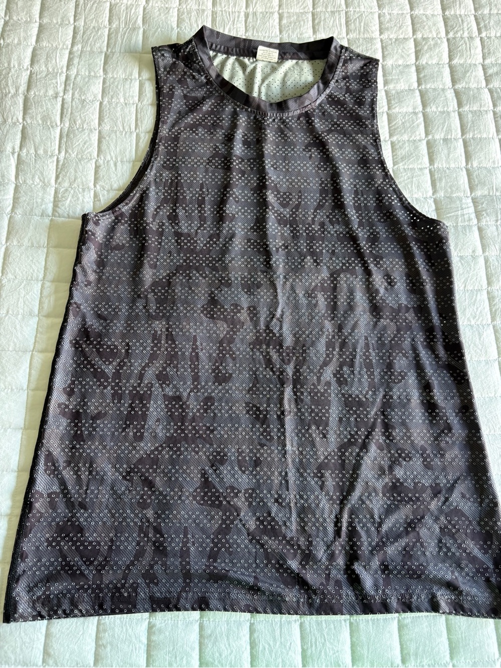 ZYIA Active Gray Perforated Performance Tank